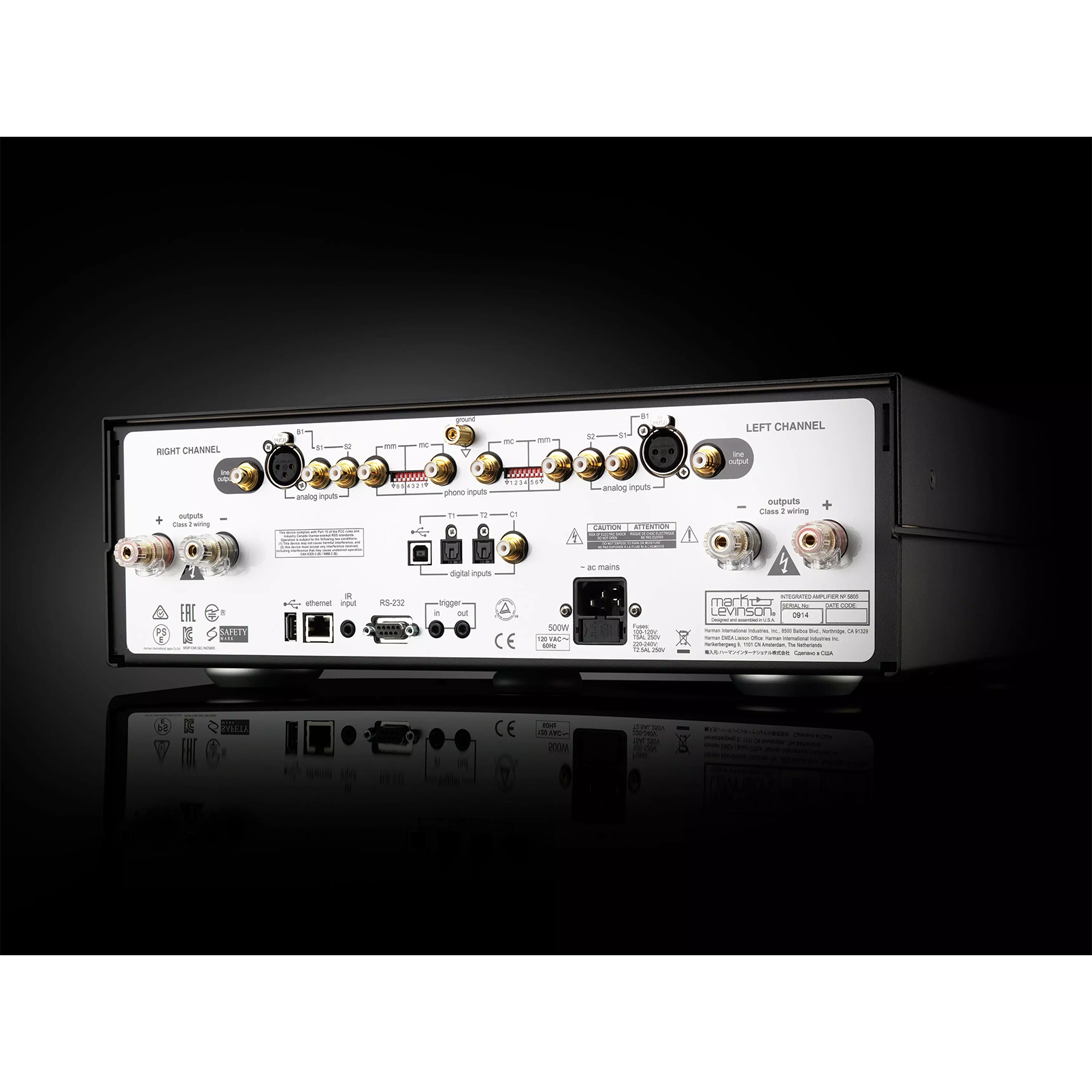 № 5805 - Black / Silver - Integrated Amplifier for Digital and Analog sources - Detailshot 4
