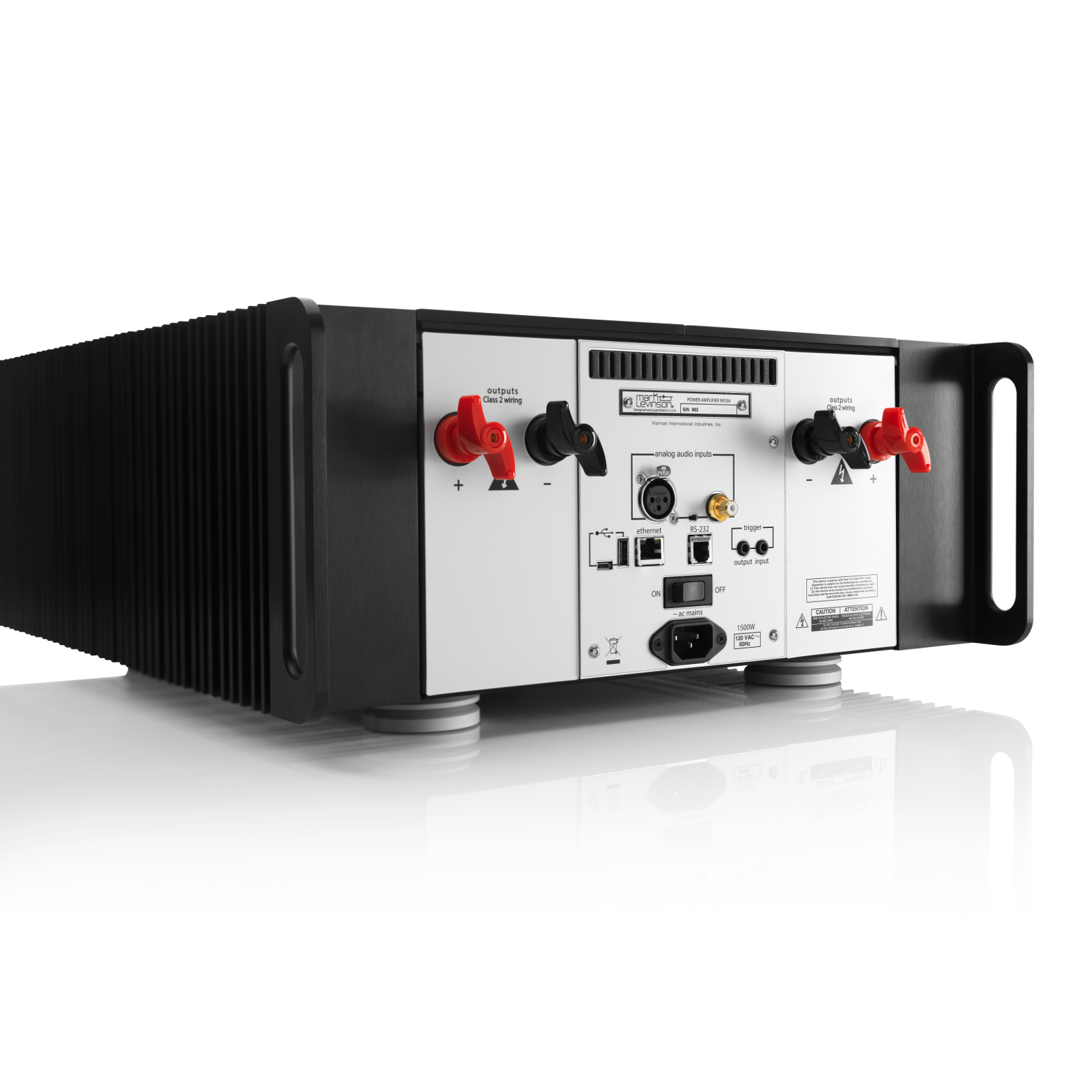 Nº536 - Black - Fully Discrete Monaural Amplifier - Back