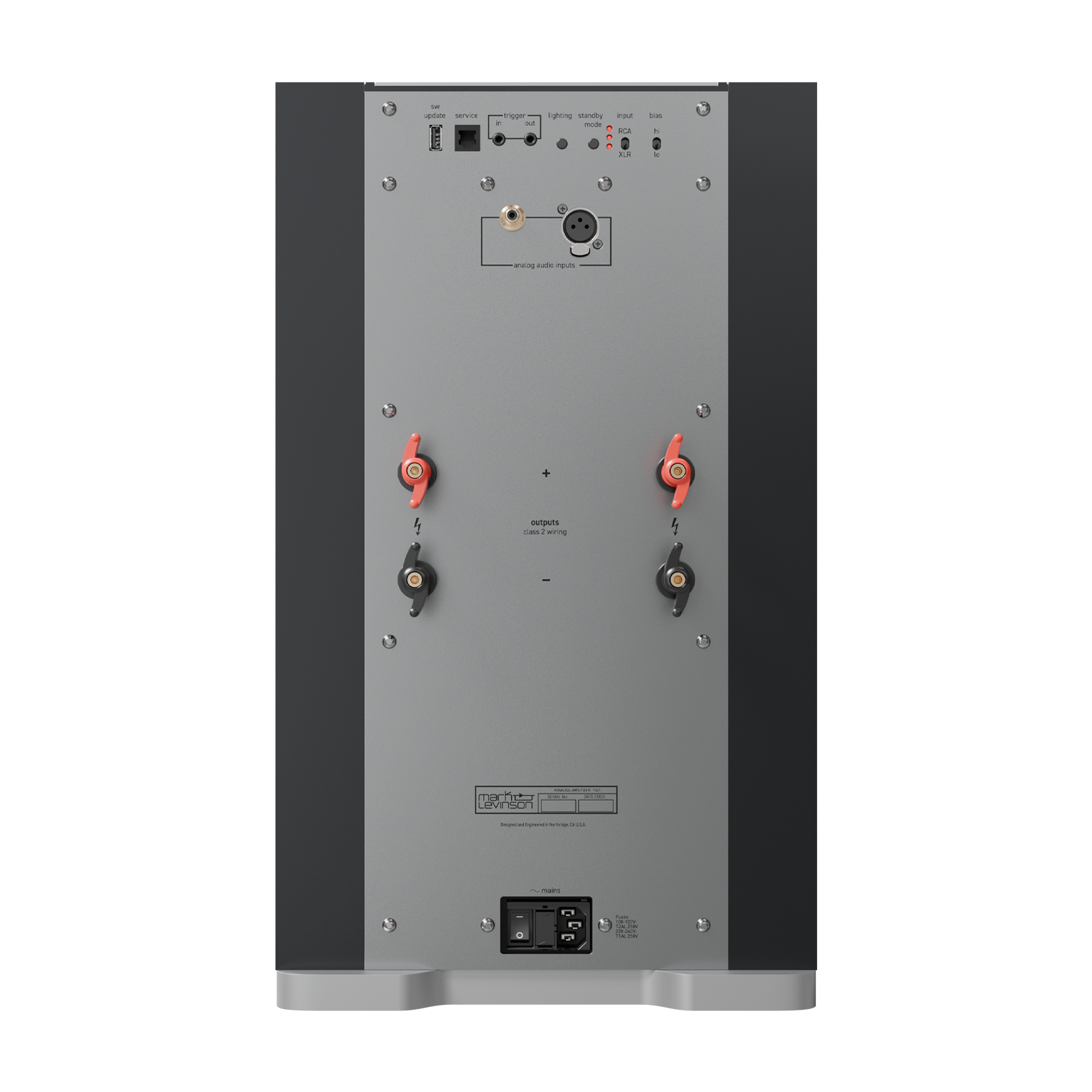 № 631 - Black - Monaural Amplifier - Back