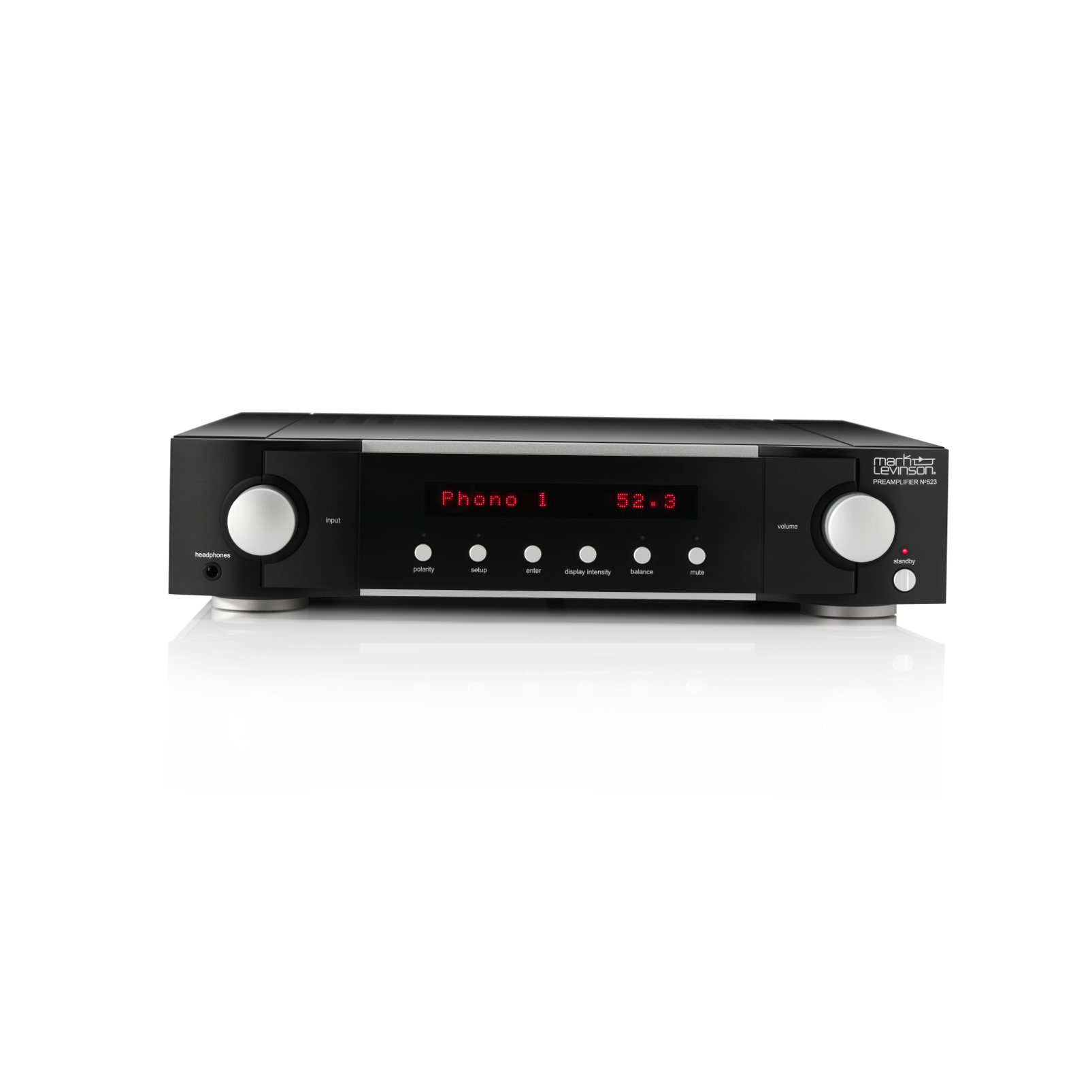 № 523 - Black - Dual-Monaural Preamplifier for Analog Sources - Front