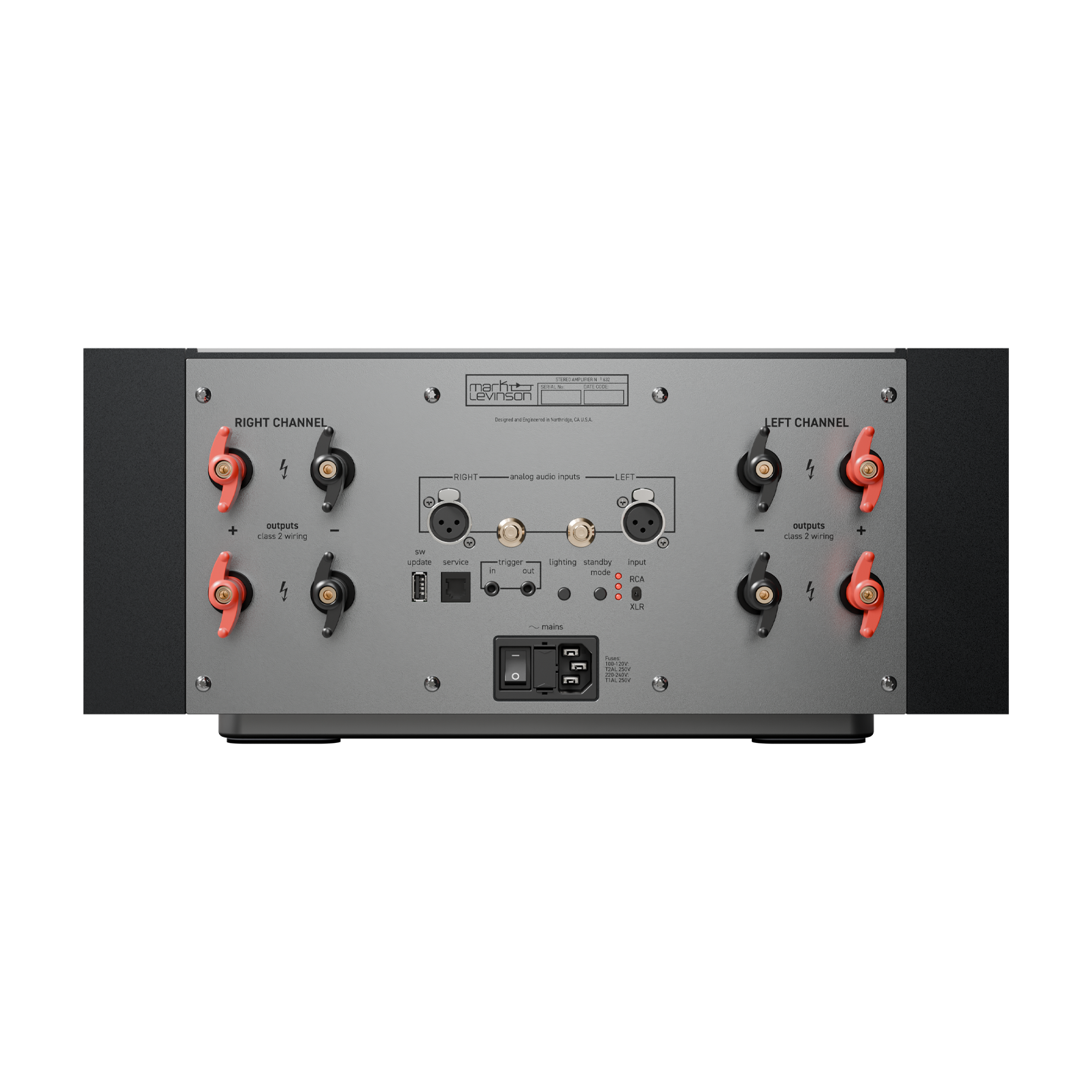 № 632 - Black - Dual-Monaural Amplifier - Back