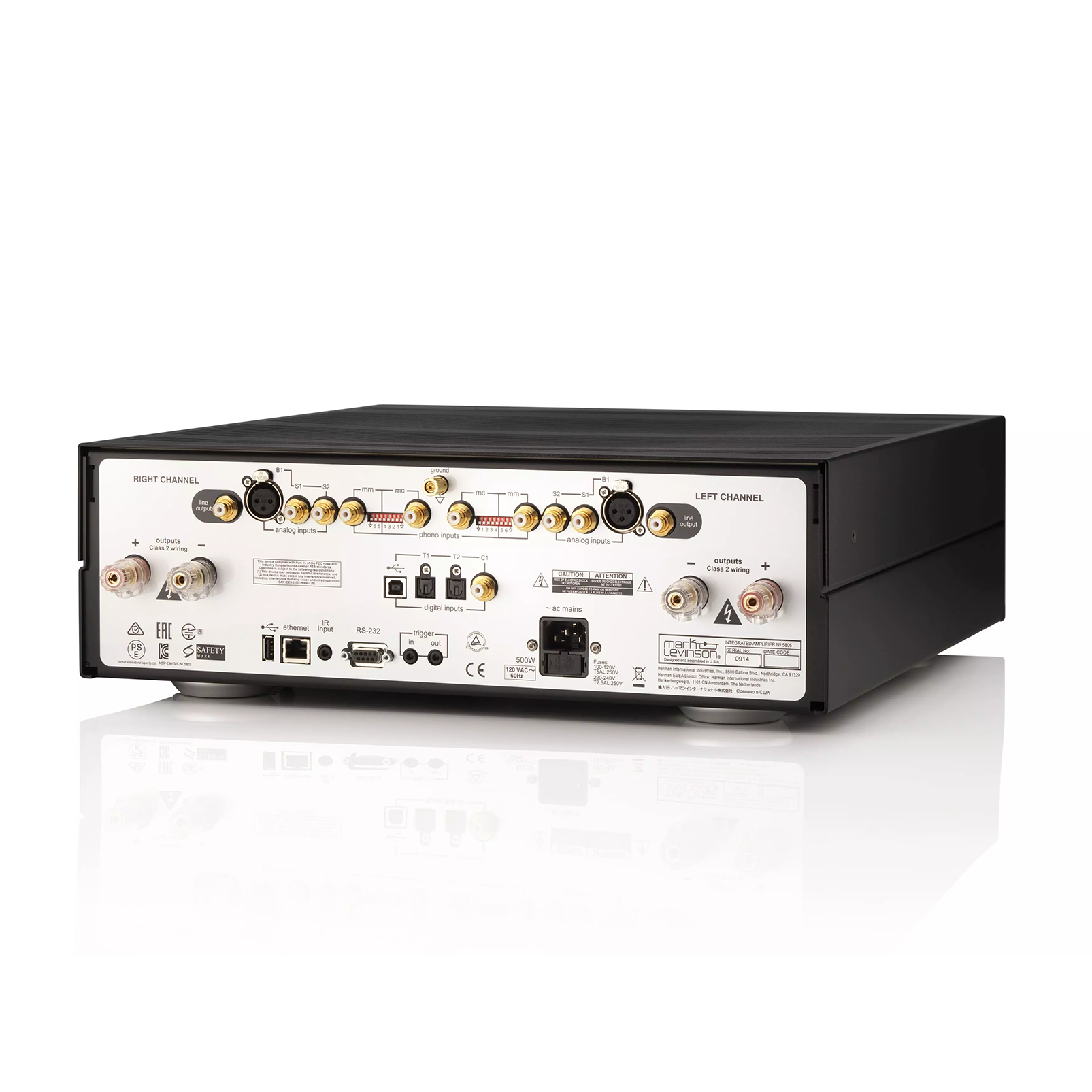 № 5805 - Black / Silver - Integrated Amplifier for Digital and Analog sources - Detailshot 1