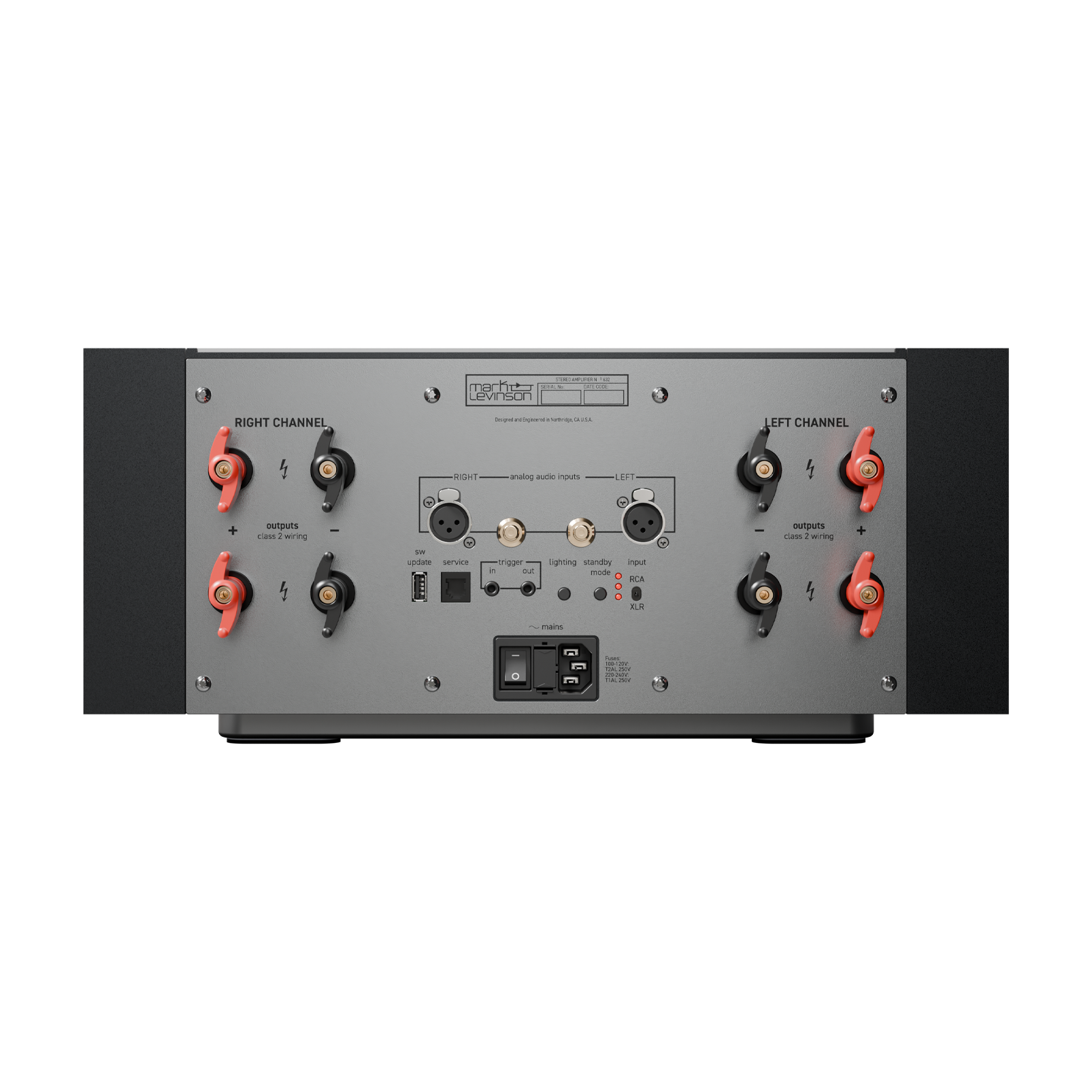 № 632 - Black - Stereo Amplifier - Back