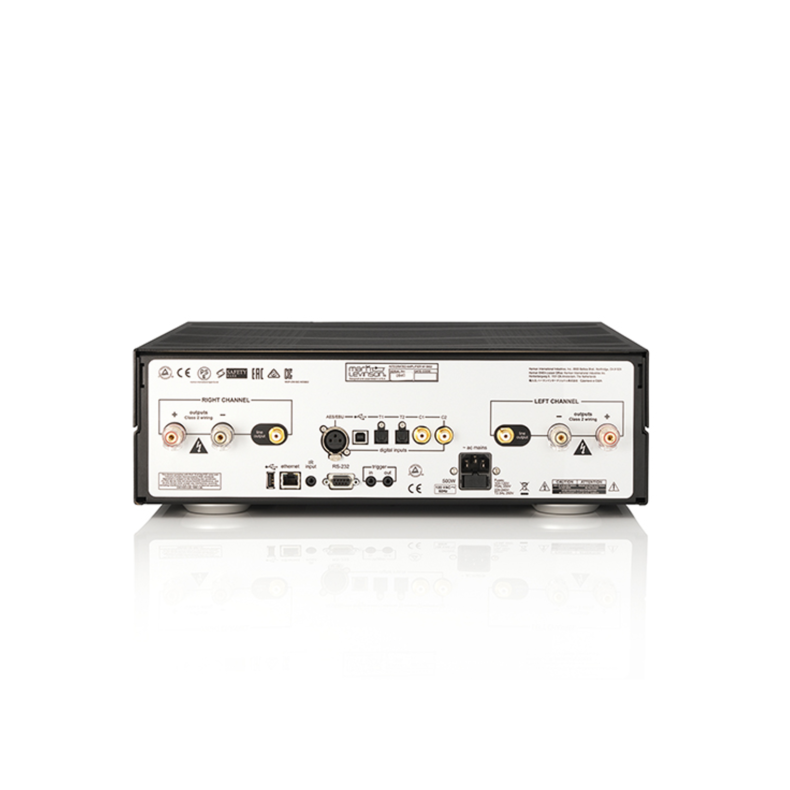 № 5802 - Black / Silver - Integrated Amplifier for Digital sources - Back