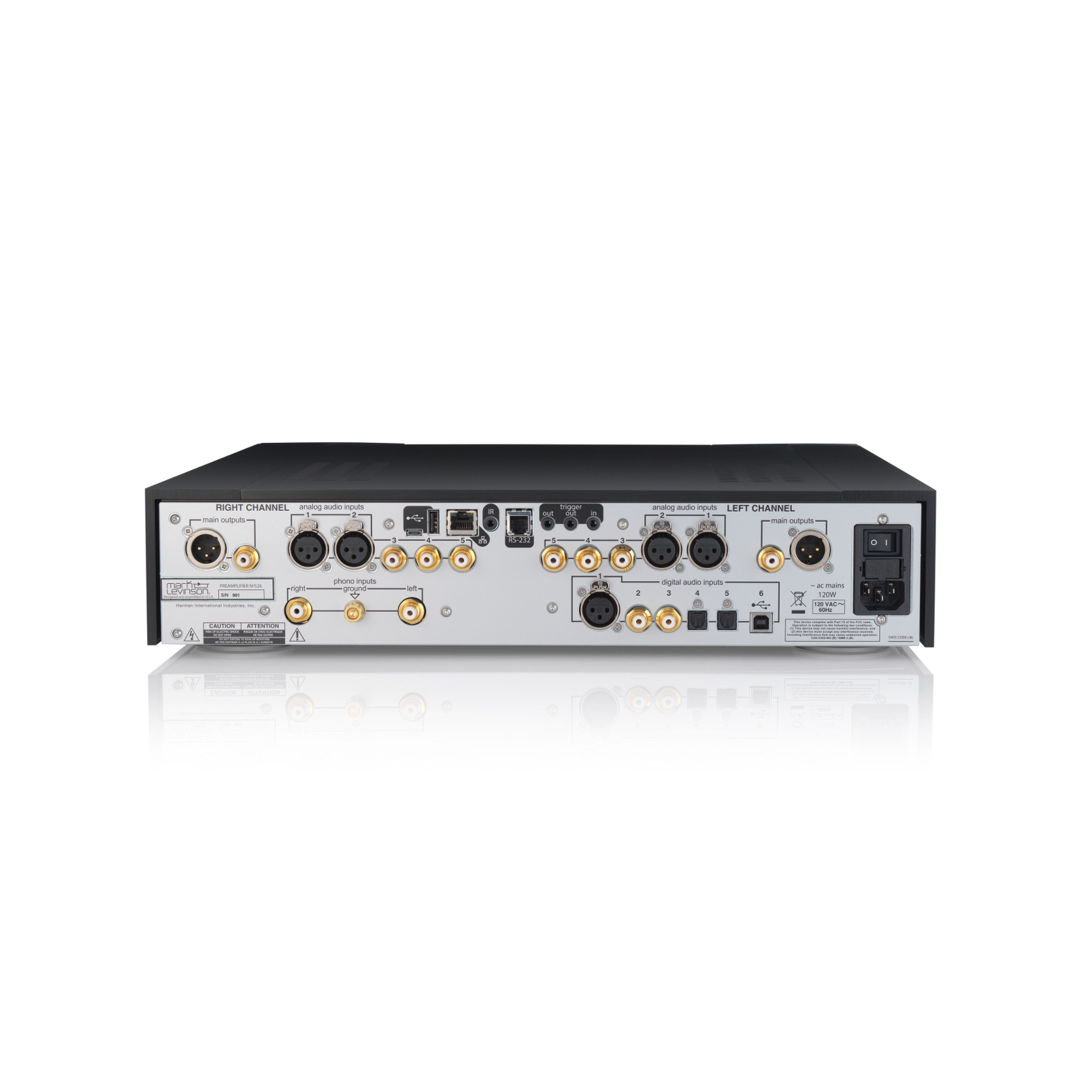 № 526 - Black - Dual-Monaural Preamplifier for Digital and Analog Sources - Detailshot 15